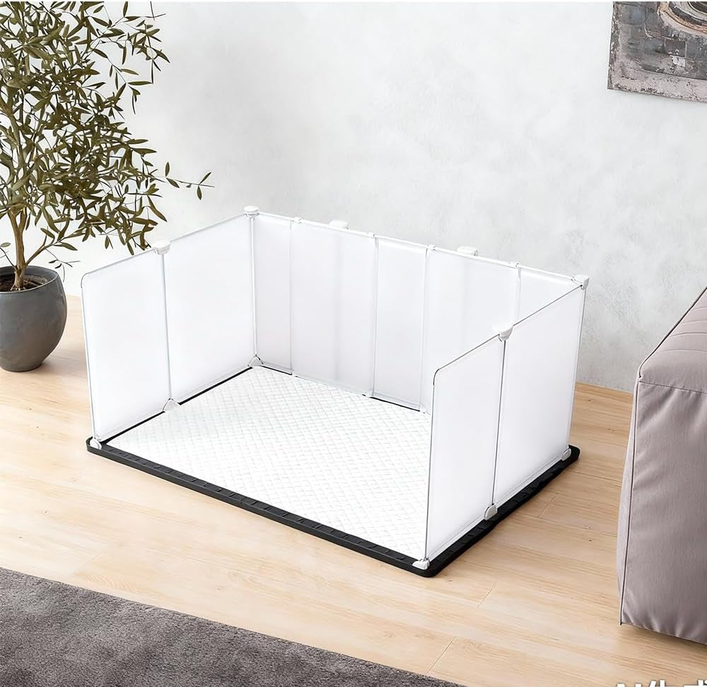 litter-box-splash-guard-litter-box-pee-shields-for-dogs-easy-to-clean-indoor-dog-fence-with-puppy-pee-pad-holder-tray-fits