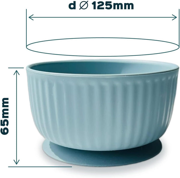 Cat Bowls with Suction Cup 13 Oz — Elevated Silicone Pet Dish with Non-Slip Bottom for Dry Food, Wet Food and Water (Light Grey)8