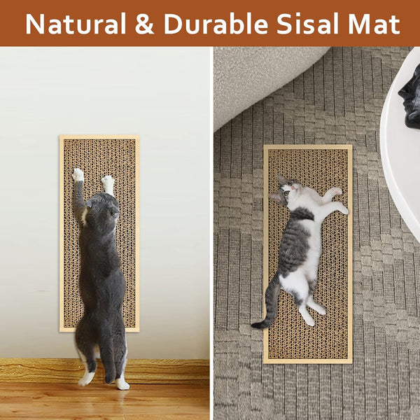 Happyfreesx Splicing Cat Scratch Pad: Cat Scratchers for Indoor Cats and Kitten, 2 Pack Cat Scratching Pad, Cat Scratcher Cardboard, Scratching Pad, Premium Scratch from Cats, Double-Sided Design6