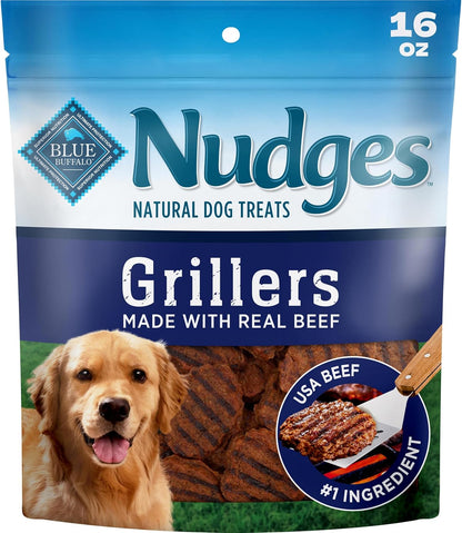 Blue Buffalo Nudges Chicken Grillers Natural Dog Treats, Tender & Meaty Dog Snacks, Easy-To-Tear for Training, Made in the USA with Real Chicken, No Artificial Preservatives, 16 Oz.11