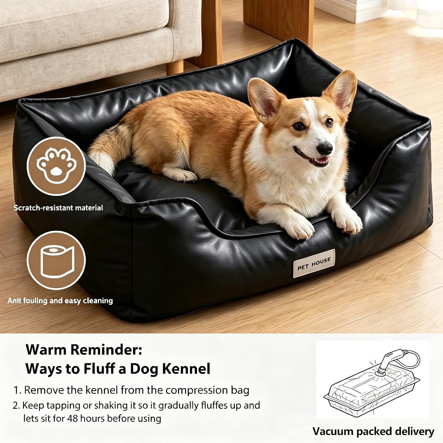 marchul-faux-leather-dog-bed-waterproof-cat-sofa-bed-with-non-slip-bottom-leather-dog-bed-washable-pet-couch-for-small-and-medium-dogs-cats-29-5-x-23-6in-black