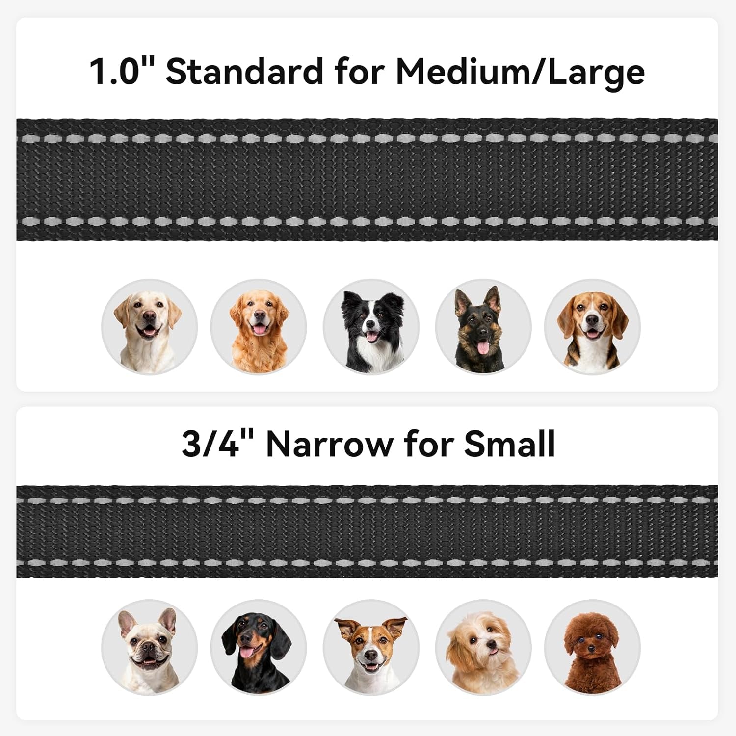 joytale-reflective-dog-leash-for-medium-large-dogs-6-ft-x-1-black-heavy-duty-nylon-webbing-padded-handle-for-comfort-visible-at-night-for-walking-training