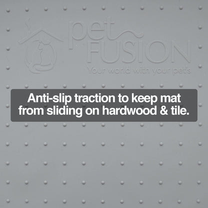 Petfusion Toughgrip Large plus Dog Food Mat [Just the Right Size before Getting Too Big @ 27.5 X 17.5]. Waterproof, Extra Tough FDA Grade Silicone, Grey7