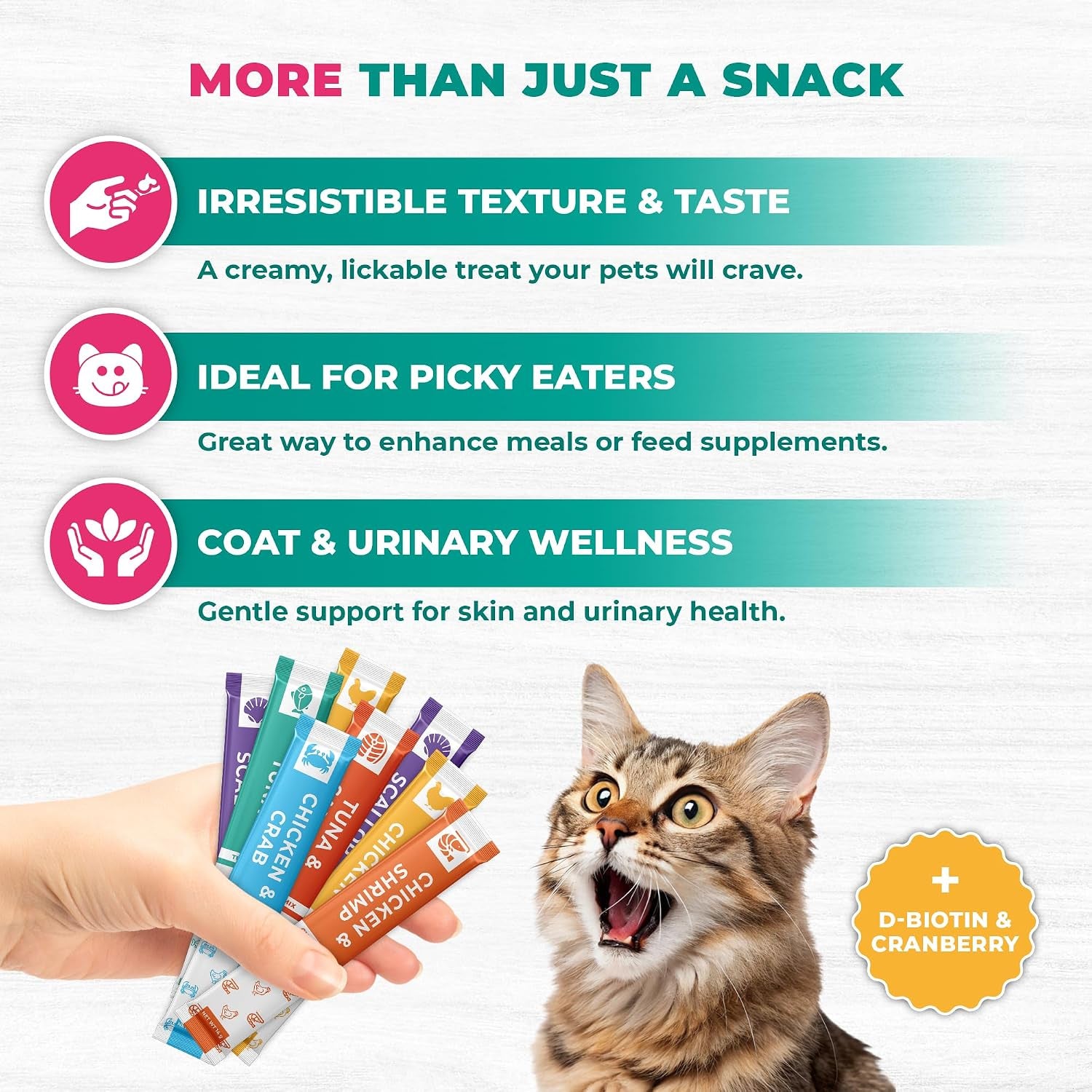 creamy-lickable-cat-treats-wet-food-squeeze-tubes-liquid-kitten-snacks-urinary-tract-care-skin-coat-health-multivitamin-treats-for-cats-small-dogs-lick-up-40-sticks-tuna-chicken-mix