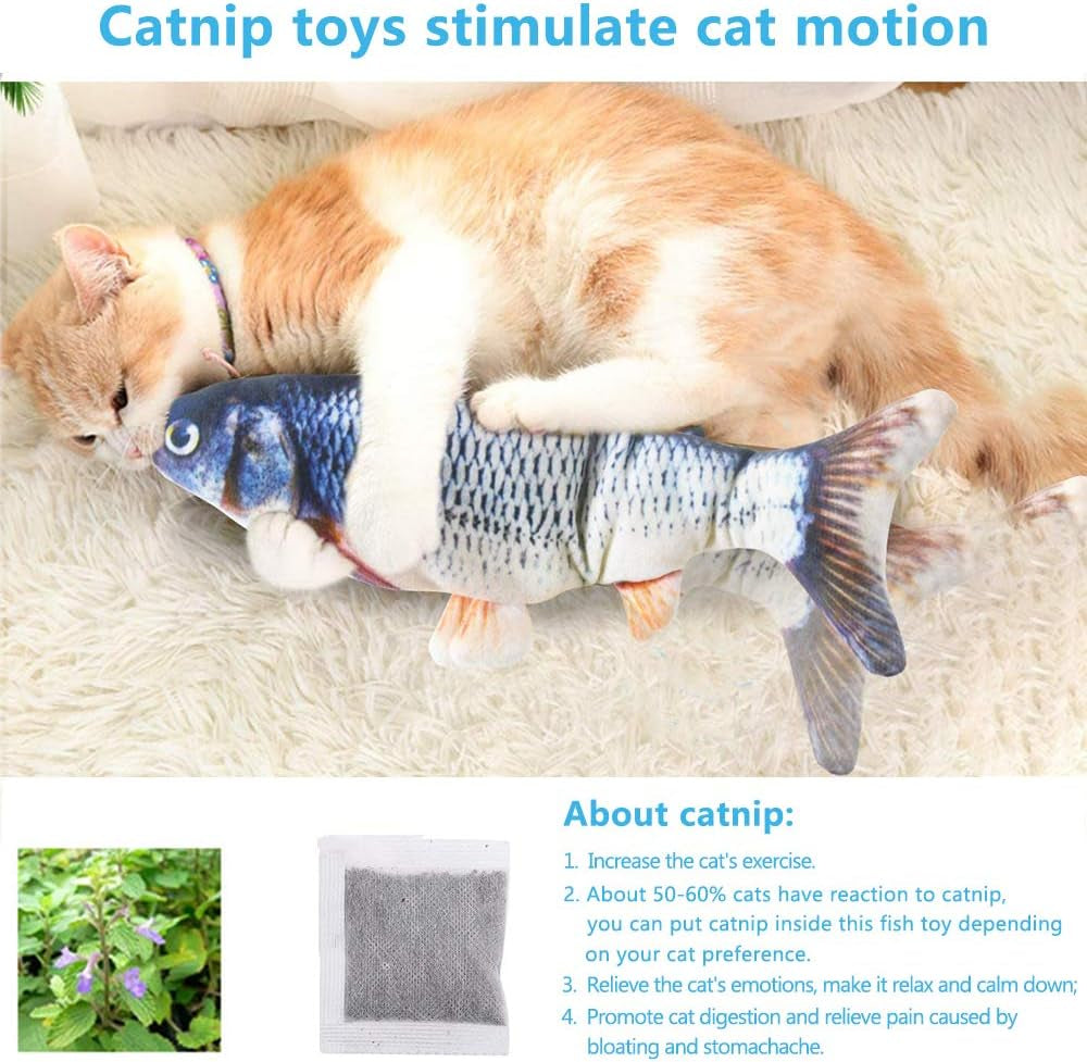 tocirelo-cat-toys-flopping-fish-with-catnip-moving-cat-toy-interactive-for-indoor-cats-kitten-kicker-floppy-dog-toy-11-electric-realistic-plush-wiggle-fish-for-kitty-exercise