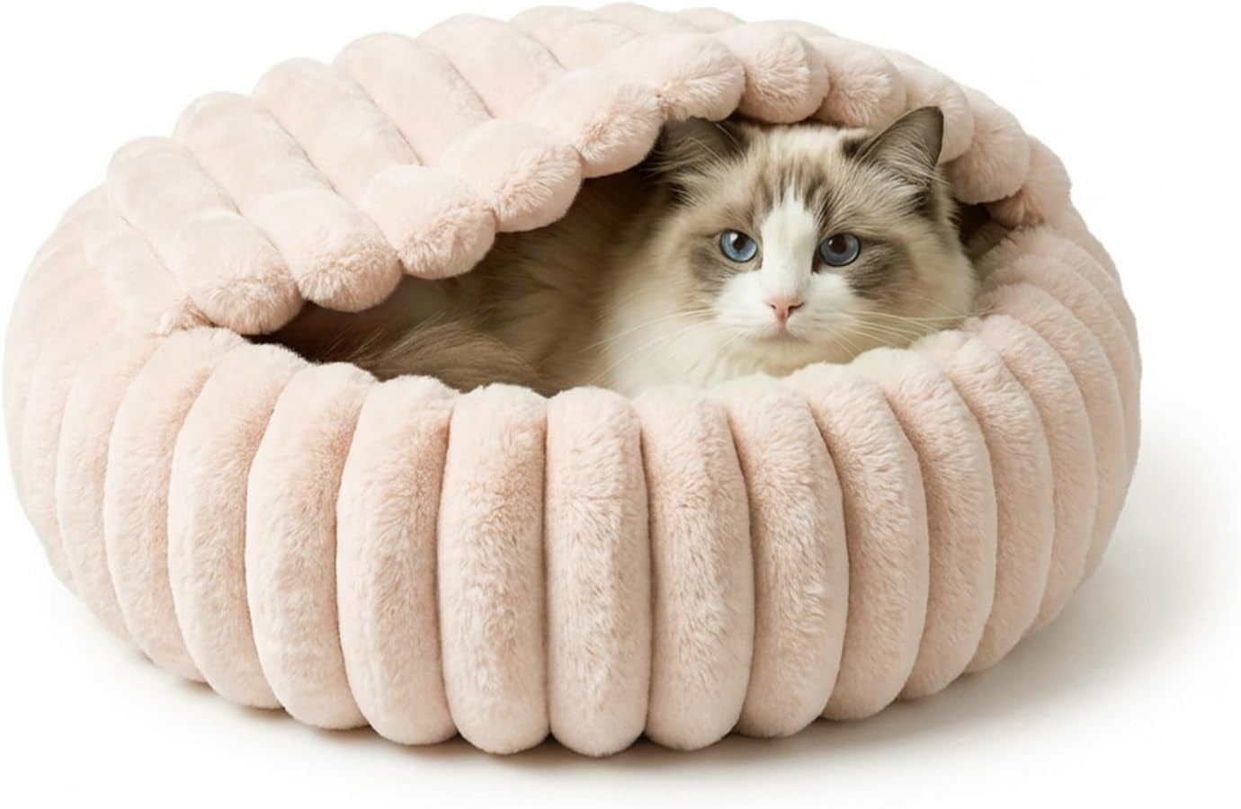 cat-beds-for-indoor-cats-2-in-1-cat-cave-bed-kitten-bed-for-small-pets-small-dog-bed-with-cover-pet-bed-for-puppy-and-kitten-with-anti-slip-bottom-dark-gray-20-inches
