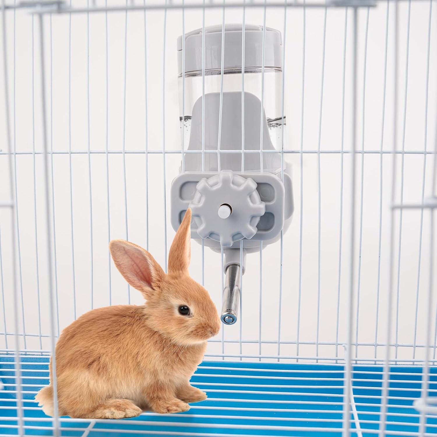 depets-guinea-pig-water-bottle-no-drip-12-oz-small-animal-water-dispenser-top-refill-cage-water-bottle-with-screw-fastener-abs-material-for-rabbit-hamster-rat-ferret-kitten-gray