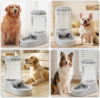 Kenond 9.5L Dog Feeder and Water Bowl Set for Dog, Automatic Food Dispenser | Wide Mouth, Easy to Clean/ Gravity Filled/ Large Capacity/ Multi Pet Home4