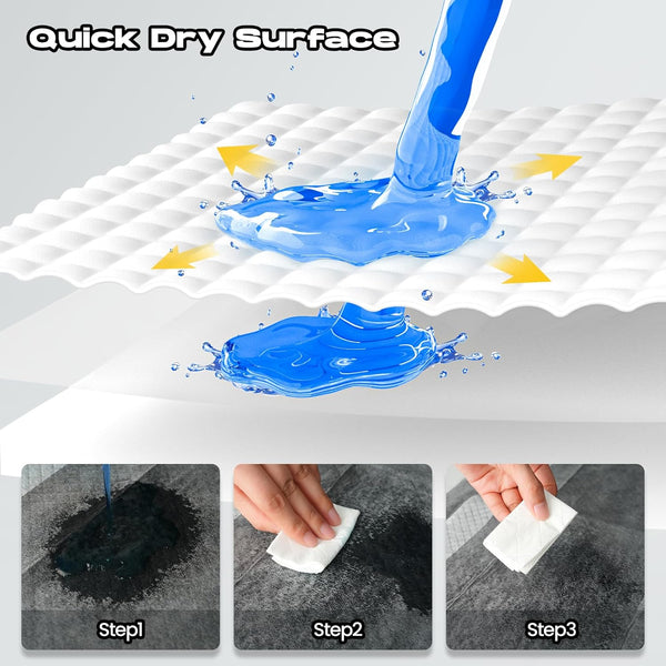 Dog Pee Pads for Dogs XXL 30"X36" 50 Count with Adhesive Tabs | Charcoal Puppy Pads Extra Large Disposable Activated Carbon Super Absorbent Full Edge-Wrapping Odor-Control Training Pads4
