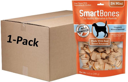 Smartbones Mini Bones with Real Peanut Butter 56 Count, Rawhide-Free Chews for Dogs9