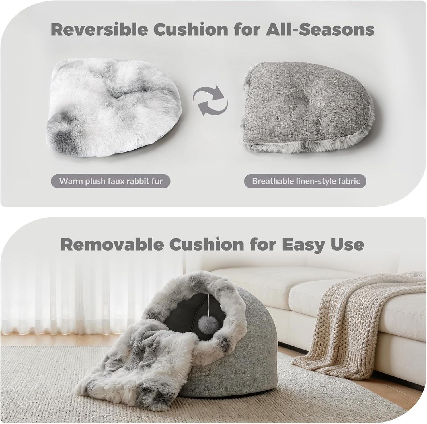 avont-cat-bed-cave-for-indoor-cats-semi-enclosed-with-washable-cushion-anti-slip-bottom-warm-plush-for-kittens-small-dogs-under-10-lbs-m
