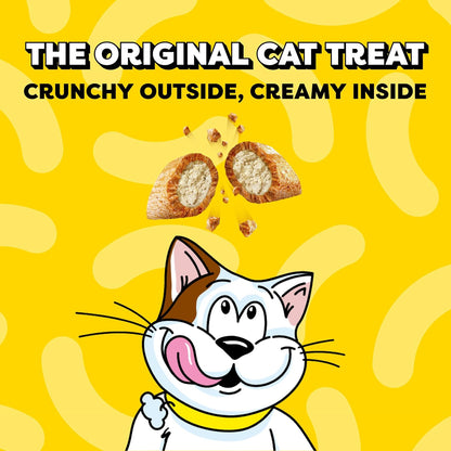 Temptations Jumbo Stuff Crunchy & Soft Cat Treats, Salmon, 14 Oz | Bigger than Classic Temptations, Crunchy Outside, Soft Inside, under 2 Calories per Treat, Stay-Fresh Resealable Tub3