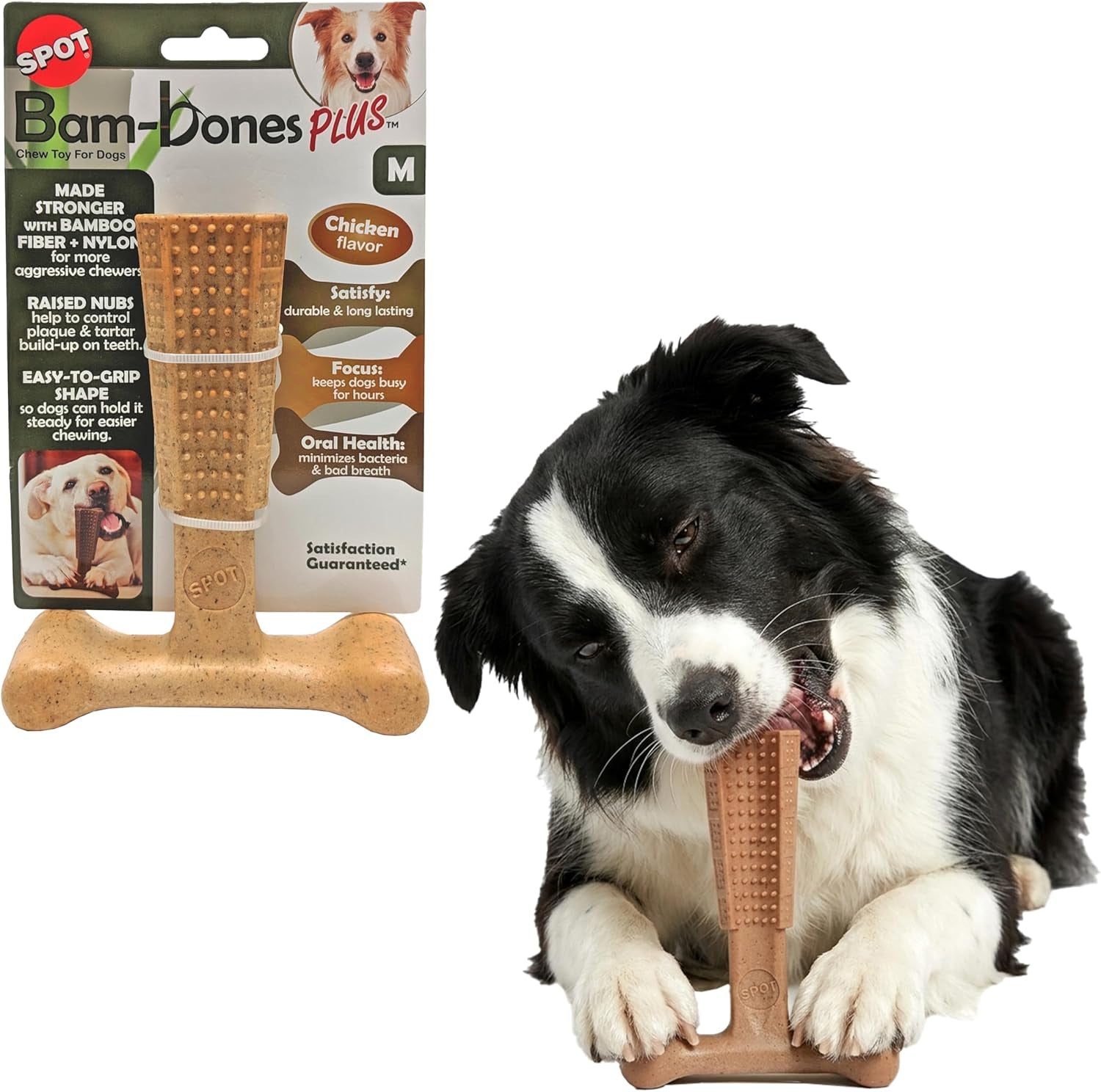spot-bam-bones-plus-t-bone-bamboo-fiber-nylon-dog-chew-toy-for-moderate-to-aggressive-chewers-durable-long-lasting-non-splintering-beef-flavor-toy-for-adult-dogs-puppies-under-60-lbs-6-in