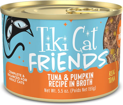 Tiki Cat Friends Wet Cat Food Tuna Variety Pack, 5.5 Oz. Cans (8 Count)14