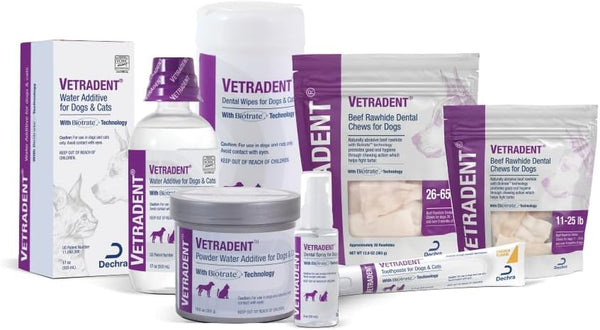 Vetradent Dental Wipes, 60 Ct | Biotrate™ Technology; Xylitol-Free, Alcohol-Free; Packaging May Vary4