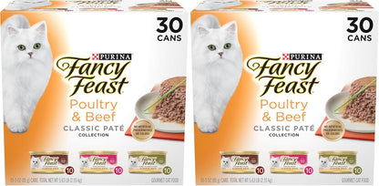Purina Fancy Feast Classic Pate Wet Cat Food, 3 Oz Cans, 30-Pack11