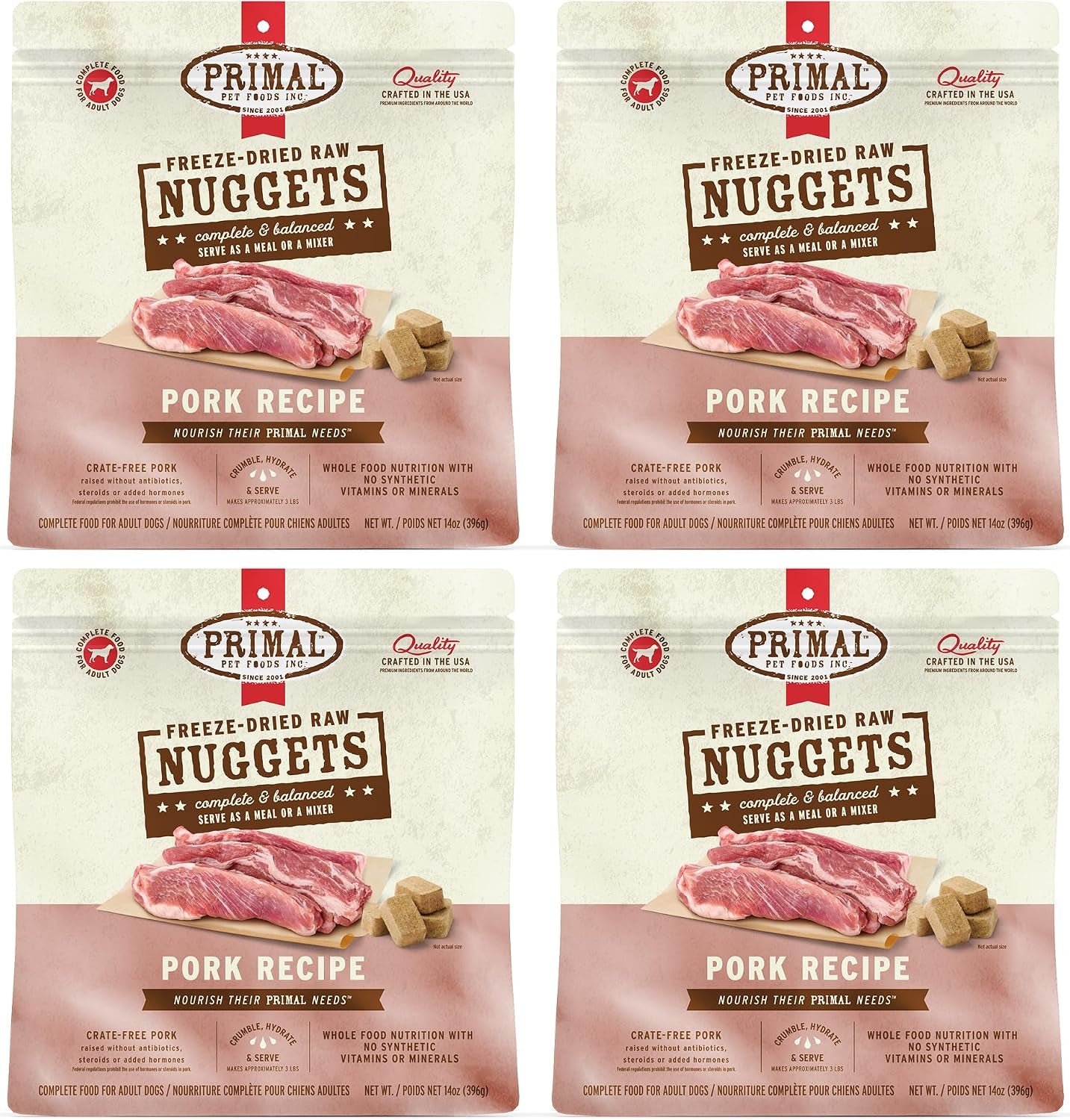 primal-freeze-dried-dog-food-nuggets-chicken-complete-balanced-meal-topper-or-treat-premium-healthy-grain-free-high-protein-raw-dog-food-14-oz-complete-balanced-nutrition-meal-topper-or-treat-grain-free-high-protein-no-synthetic-vitamins-minerals