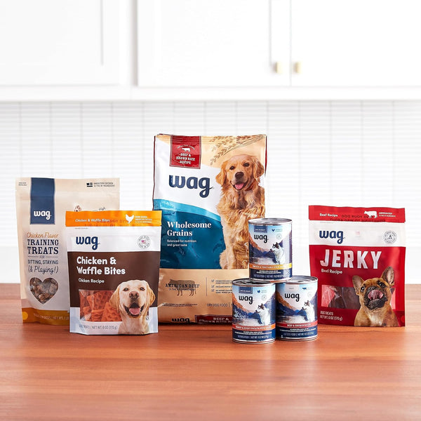Amazon Brand - Wag Wholesome Grains Dry Dog Food with Salmon and Brown Rice, 30 Lb Bag (Pack of 1)7