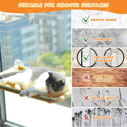 4 Pieces Cat Window Perch Suction Cup, Powerful Cat Window Bed Seat Replacement Suction Cup, Clear PVC Sucker Pads, 2 Styles7