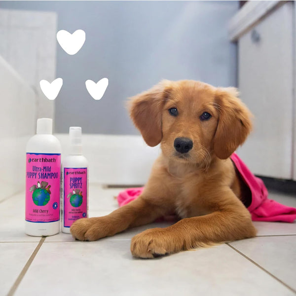 Earthbath Ultra-Mild Wild Cherry Puppy Shampoo, Made in USA, 16 Oz (1 Pack) | Extra Gentle & Tearless Dog Shampoo, Deodorizing Dog Wash, Cruelty Free Puppy Supplies4