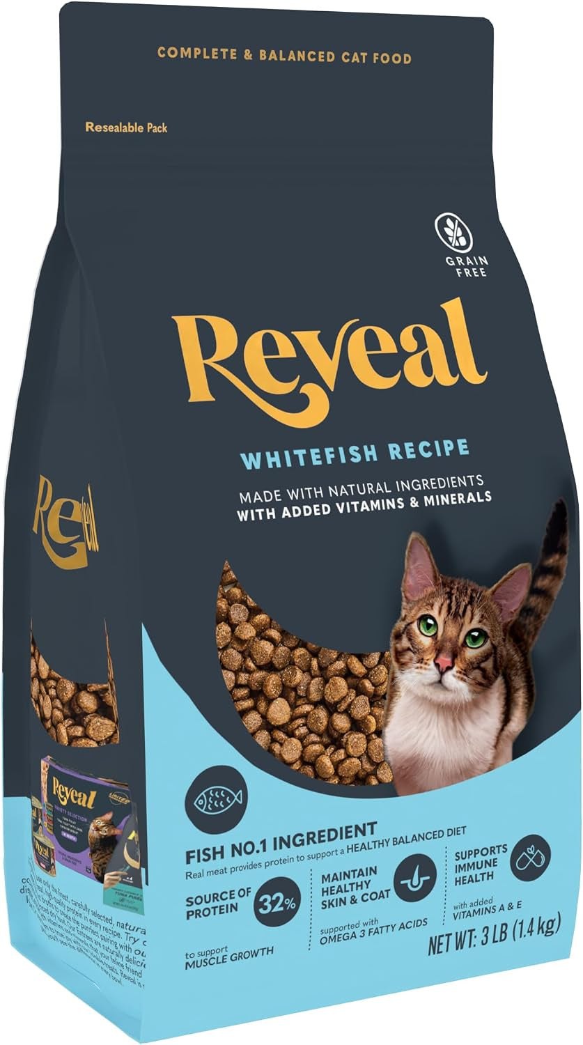 reveal-whitefish-grain-free-complete-dry-cat-food-3-lb-bag-high-quality-protein-grain-free-omega-3-fatty-acids-for-healthy-skin-coat-added-vitamins-minerals-complete-balanced