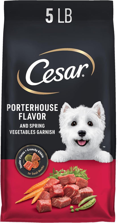 Cesar Small Breed Dry Dog Food, Filet Mignon & Spring Vegetables, 12 Lb | Made in USA, Real Beef #1 Ingredient, 26 Essential Nutrients, Supports Small Breed Health, No Artificial Flavors21