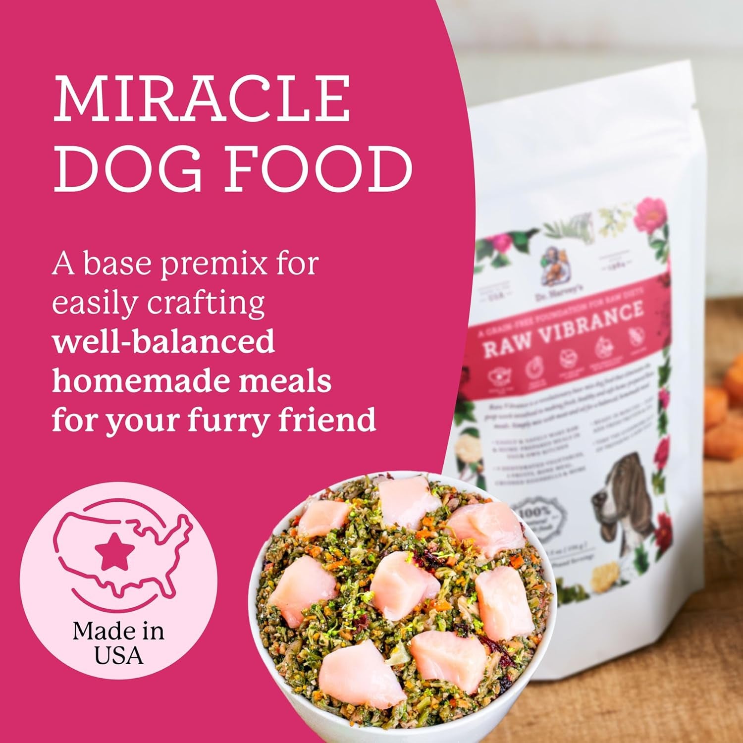 dr-harveys-raw-vibrance-dog-food-base-mix-6-lb-dehydrated-grain-free-foundation-for-raw-diet