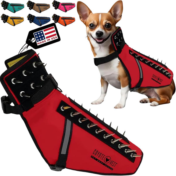 Coyotevest Dog Harness, Stab-Resistant Coyote Vest, Small, Neon Pink | Reflective Stab-Resistant Vest Helps Protect Small Dogs from Coyotes, Aggressive Dogs and Birds of Prey, Made in the USA36