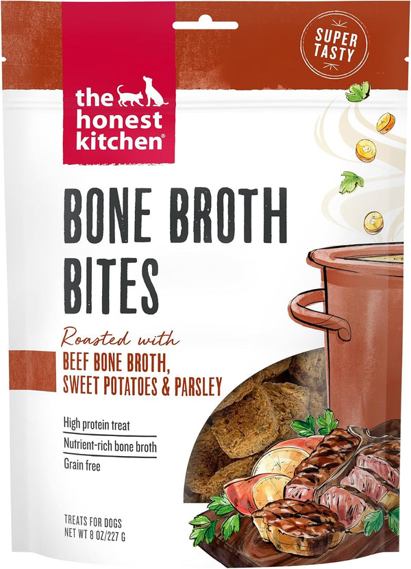 The Honest Kitchen Bone Broth Bites: Roasted with Beef Bone Broth & Sweet Potatoes, 8 Oz Bag1