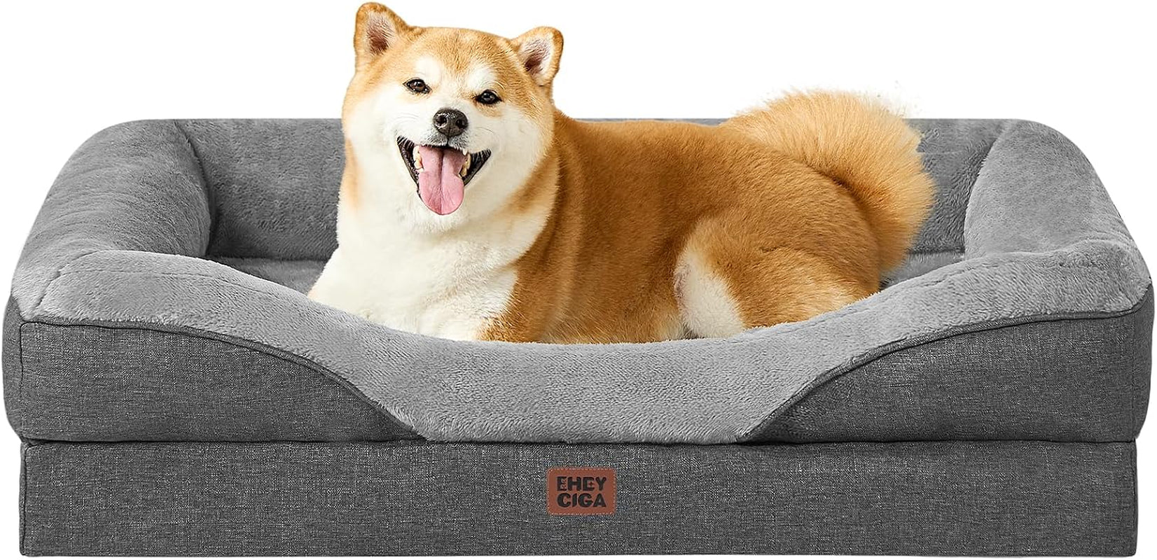 eheyciga-orthopedic-xl-dog-bed-for-large-sized-dog-42x30-inch-extra-large-memory-foam-dog-couch-bed-with-sides-waterproof-liner-washable-removable-cover-bolster-pet-sofa-grey