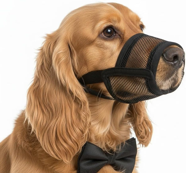 Dog Muzzle Medium Sized Dogs - Soft Muzzle for Medium Sized Dog with Air Mesh | Mussle to Stop Biting Barking and Chewing | Allows Panting and Drinking10