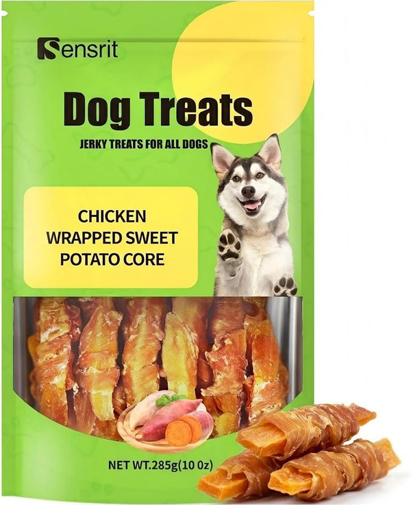 Duck Meat Wrapped Sweet Potato Dog Treats - 10 Oz (285G) Natural Jerky, Hypoallergenic for Sensitive Stomachs, Fiber-Rich, Healthy Snacks for Dogs11