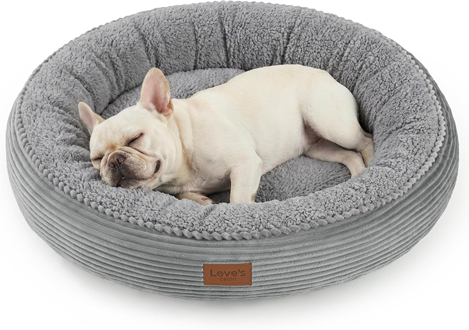 loves-cabin-round-donut-cat-and-dog-cushion-bed-20in-bed-for-cats-or-small-dogs-anti-slip-water-resistant-bottom-super-soft-durable-fabric-pet-beds-washable-luxury-cat-dog-bed-gray