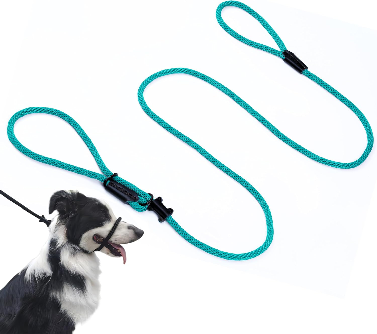 no-pull-dog-leash-figure-8-slip-lead-head-collar-for-large-dogs-black