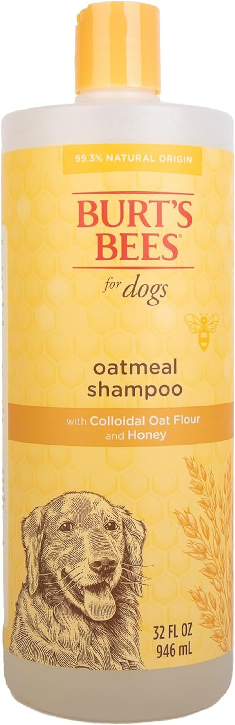 burts-bees-for-pets-oatmeal-dog-shampoo-with-honey-unscented-16-fl-oz-soothing-colloidal-oat-flour-formula-for-itchy-sensitive-dog-skin-ph-balanced-and-sulfate-free-for-regular-use