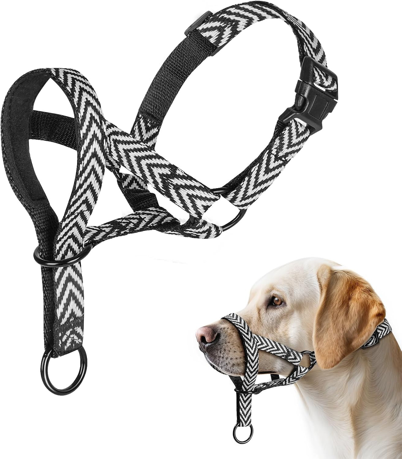 gentle-dog-head-collar-soft-nylon-no-pull-padded-halter-with-fashion-stripes-breathable-nose-leash-for-dogs-anti-pulling-barkingm