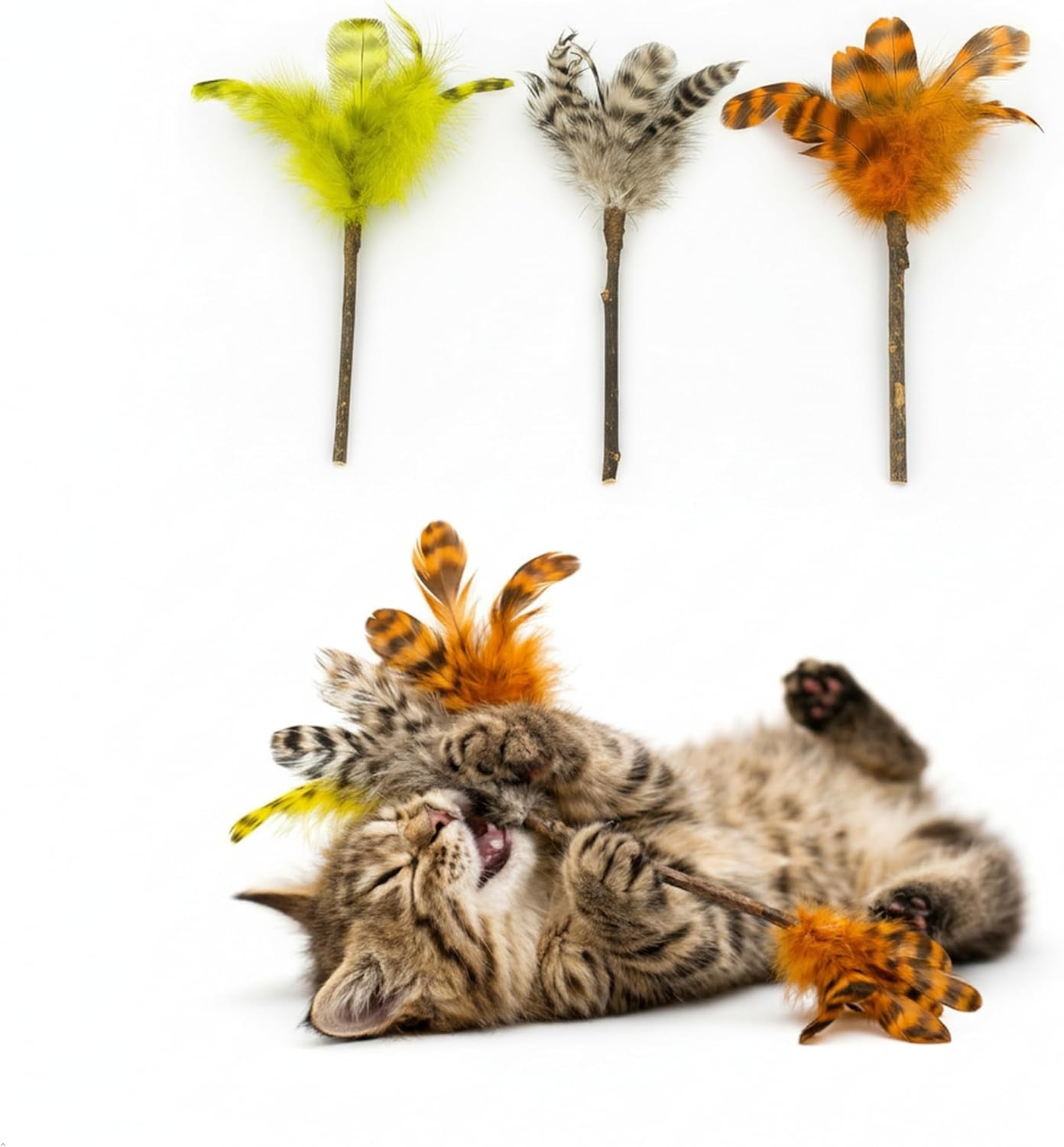 silvervine-feather-cat-toys-3-pack-natural-matatabi-chew-toys-for-indoor-cats-8-handmade-cat-toy-for-chewing-independent-play-quiet-indoor-floor-play