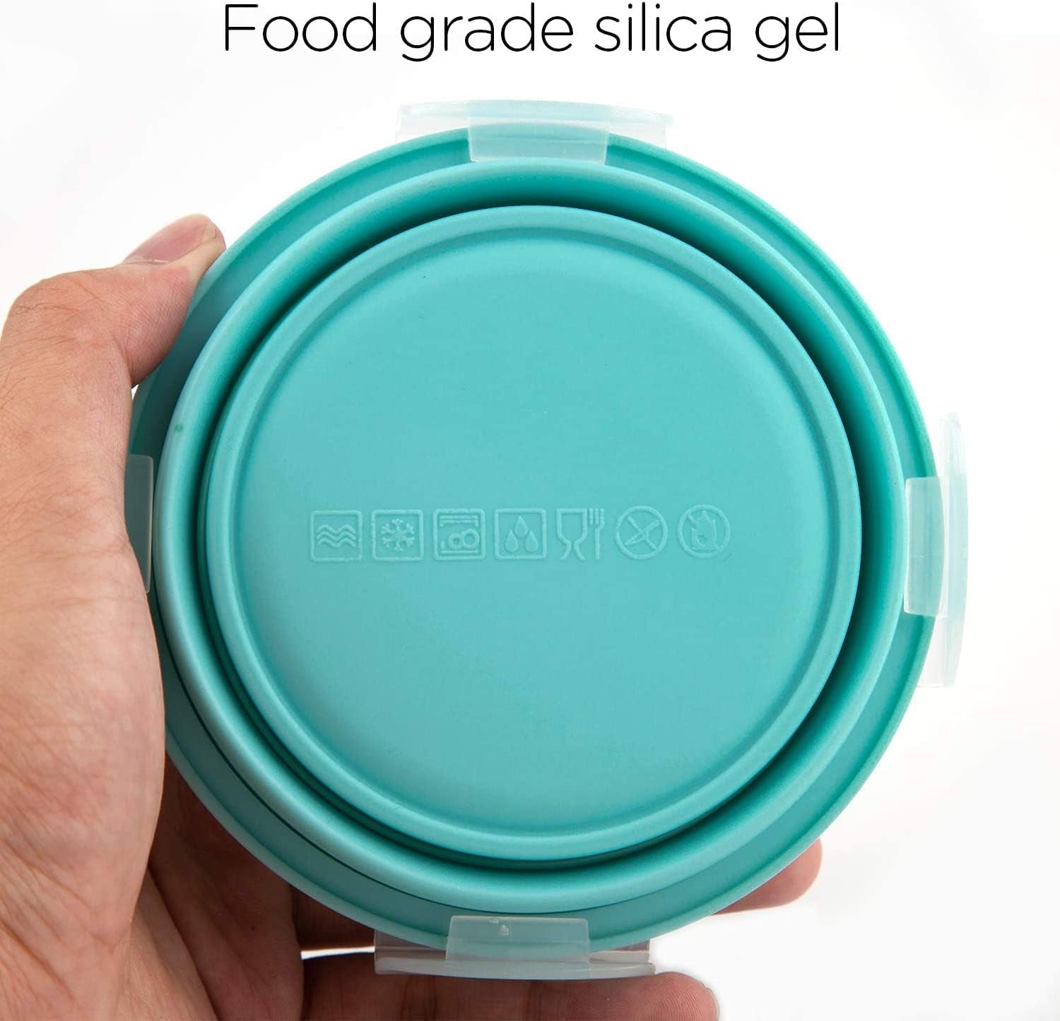 luter-2-pieces-collapsible-dog-bowls-silicone-food-water-travel-foldable-bowl-with-lids-portable-expandable-pet-feeding-watering-cup-dish-for-walking-kennels-camping-350ml-12x12x3cm-pink-blue