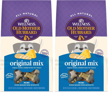 Old Mother Hubbard Wellness P-Nuttier Dog Biscuits, Natural, Training Treats, Peanut Butter Flavor, Mini Size, (20 Ounce Bag)11