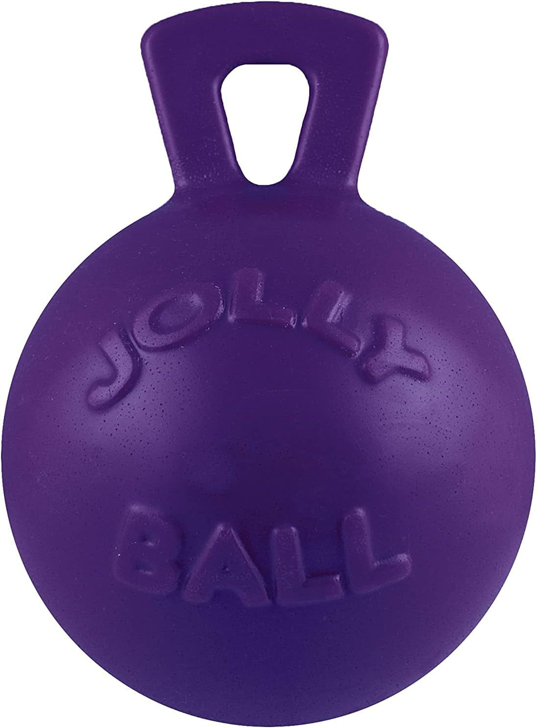 jolly-pets-tug-n-toss-heavy-duty-dog-toy-ball-with-handle-8-inches-large-red-408-rd