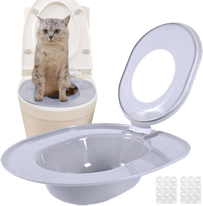 Cat Toilet Trainer Kit - Portable Litter | Reusable Cat Litter Toilet Training Kit with Urinal Potty, Easy to Clean, Ideal for Kittens, Pets, Home, Travel, RV, Apartment & House Use8