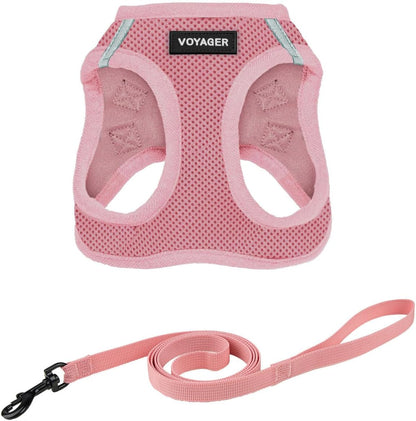 Voyager Step-In Pet Harness - All Weather Mesh, Adjustable Step in Harness for Cats and Dogs by Best Pet Supplies - 307 Set Moss Green, M11