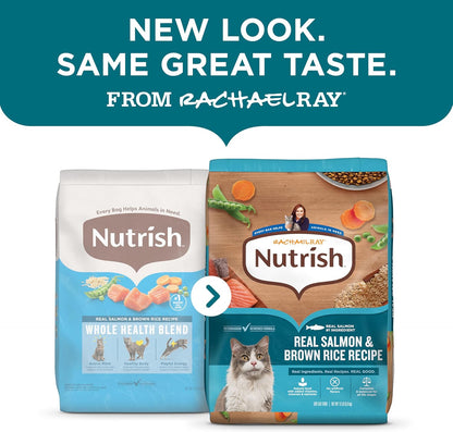 Nutrish Dry Cat Food, Salmon & Brown Rice Recipe, 14 Lb. Bag (Rachael Ray) | Suitable for Cats of All Life Stages, No Artificial Flavors, Nature Food with Added Vitamins, Minerals & Nutrients3