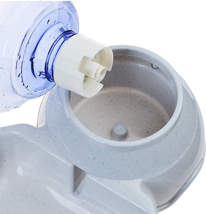 Pet Water Dispenser Station - 1 Gal Replenish Pet Waterer for Dog Cat Animal Automatic Gravity Water Drinking Fountain Bottle Bowl Dish Stand5