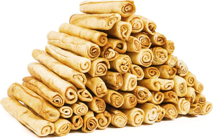MON2SUN Dog Rawhide Rolls Twist Sticks Chew Treats Natural Flavor 6.5 Inch 40 Count for Puppy and Small Dogs11