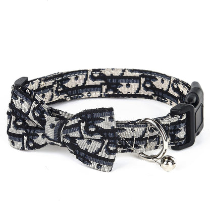 Dog Collar and Harness with Leash Set, Breathable Puppy Harnesses for Small Dogs, No Pull Easy Walking Pet Harness, Black, S8