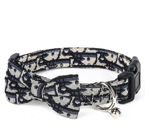 Dog Collar and Harness with Leash Set, Breathable Puppy Harnesses for Small Dogs, No Pull Easy Walking Pet Harness, Black, S8