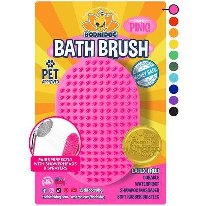 Bodhi Dog Shampoo Brush - Pet Grooming & Bath Supplies for Dogs and Cats - Bath Brush for Long & Short Hair - Premium Scrubber for Shower, Showerhead, Sprayer & Bathing (One Pack, Blue)13