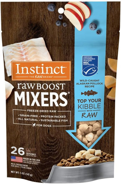 Instinct Freeze Dried Mixers, Dog Food Toppers, Gut Health, 5.5 Oz. Bag32