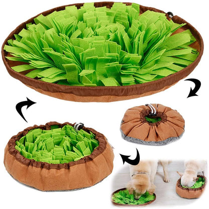 AWOOF Pet Snuffle Mat for Dogs, Interactive Feed Game for Boredom, Encourages Natural Foraging Skills for Cats Dogs Bowl Travel Use, Dog Treat Dispenser Indoor Outdoor Stress Relief1